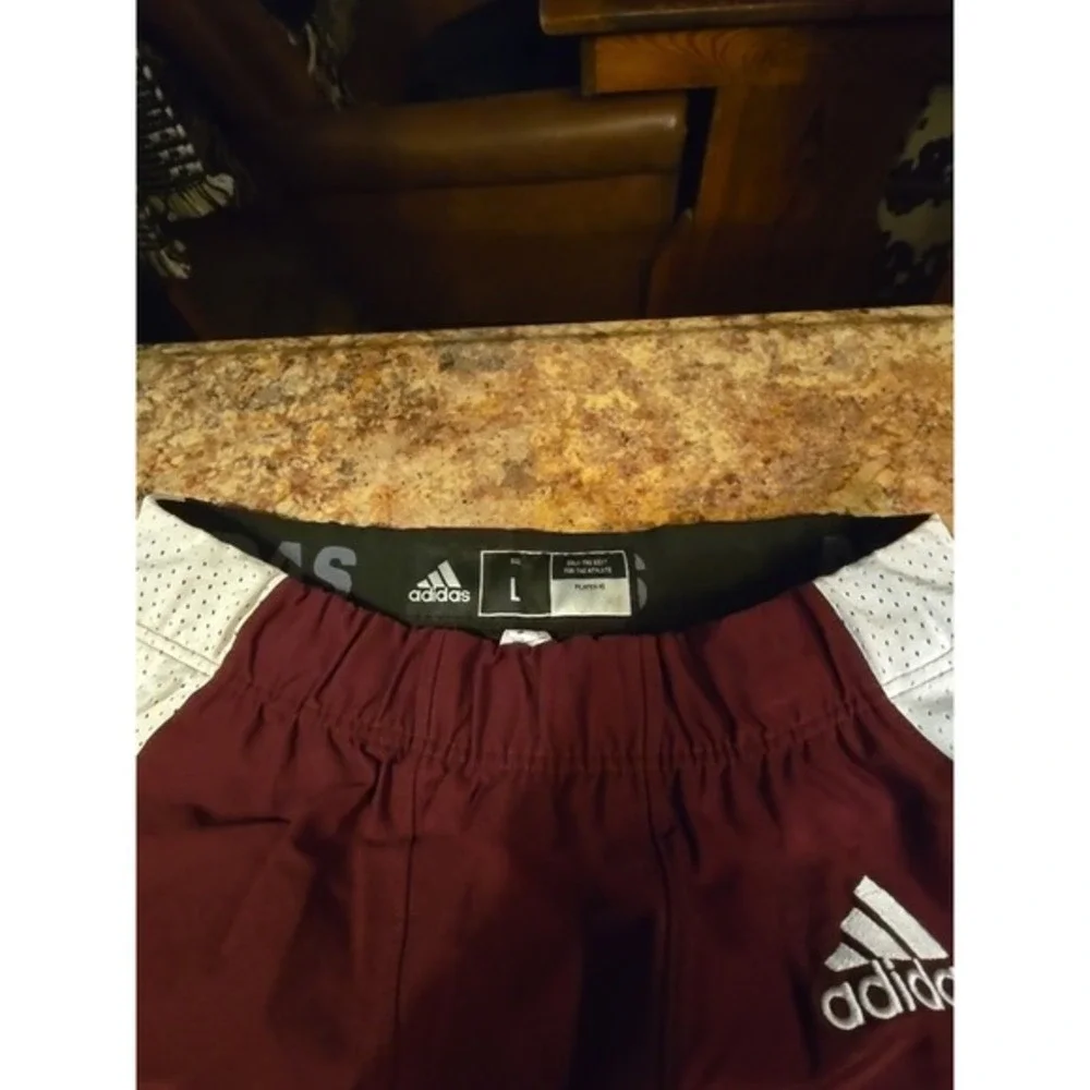 Adidas WVN A1 Stock‎ P Football Pants Maroon White Mens Size L